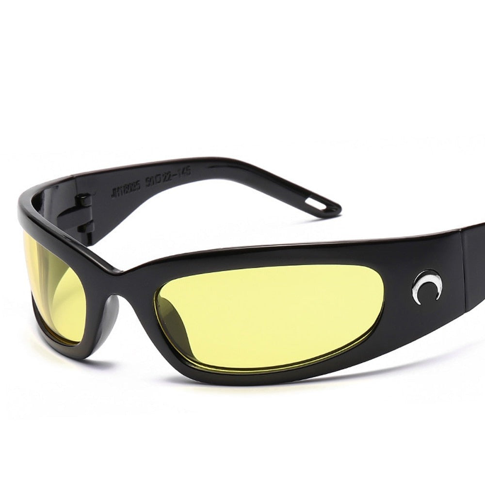 Óculos de Sol - New Moon™ - UV400 (FRETE GRÁTIS) 0 Oak Vintage Preto/ Amarelo 