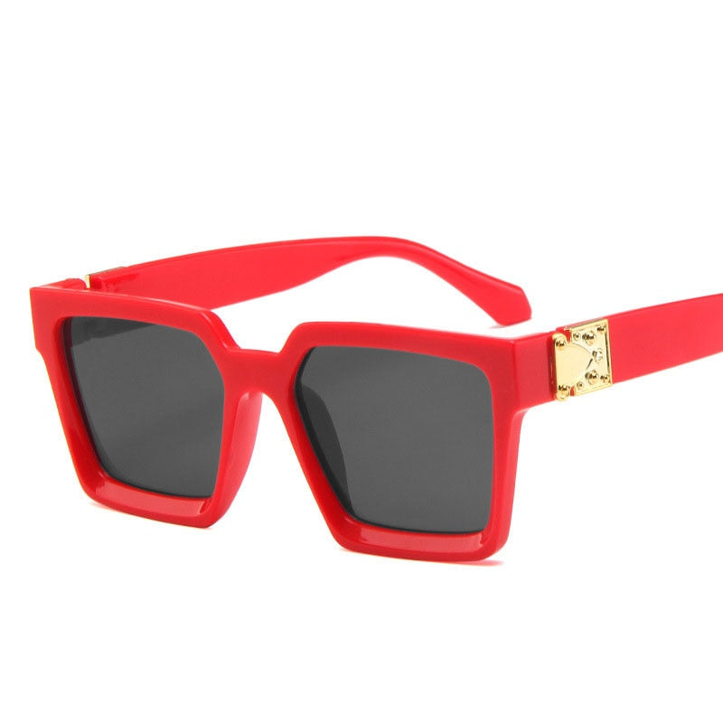 Óculos de Sol Quadrado- Pike™ - UV400 (FRETE GRÁTIS) 0 Oak Vintage Vermelho 