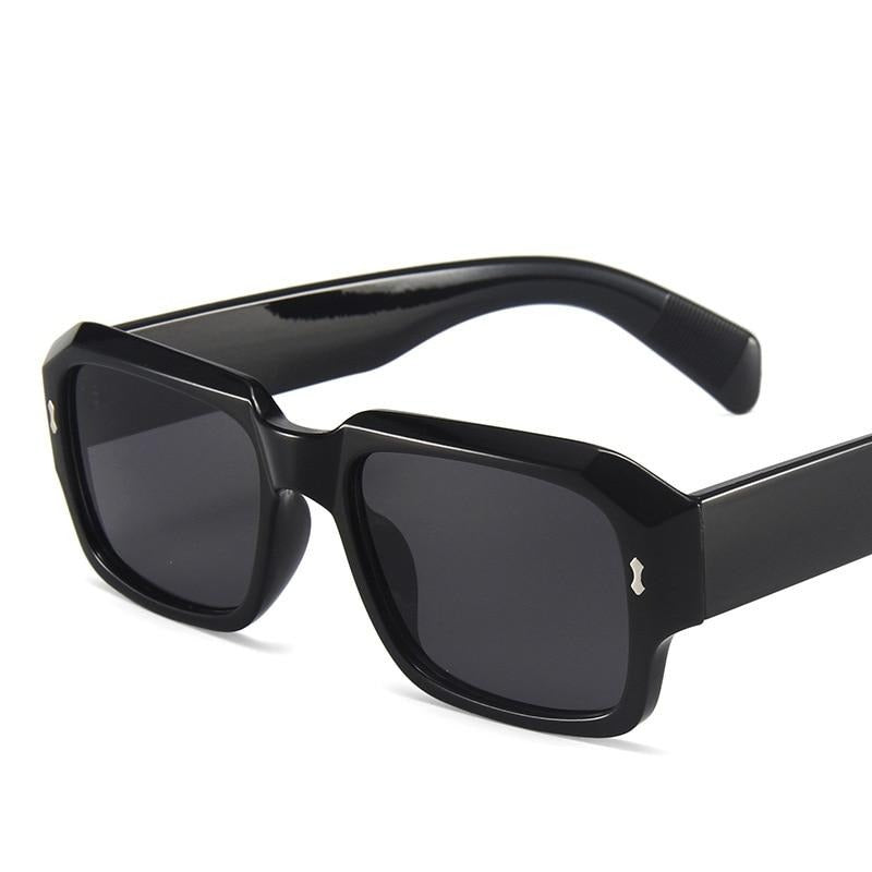 Óculos de Sol Quadrado - Queens™ - UV400 (FRETE GRÁTIS) 0 Oak Vintage Preto 