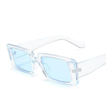Óculos de Sol - Quadrado Vintage Premium™ - UV400 (FRETE GRÁTIS) OC07 Oak Vintage Azul 