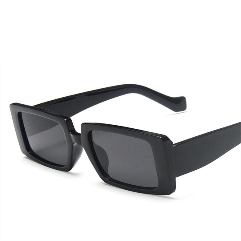 Óculos de Sol - Quadrado Vintage Premium™ - UV400 (FRETE GRÁTIS) OC07 Oak Vintage Preto 