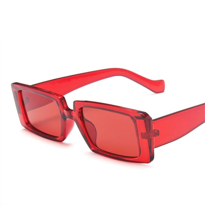 Óculos de Sol - Quadrado Vintage Premium™ - UV400 (FRETE GRÁTIS) OC07 Oak Vintage Vermelho 
