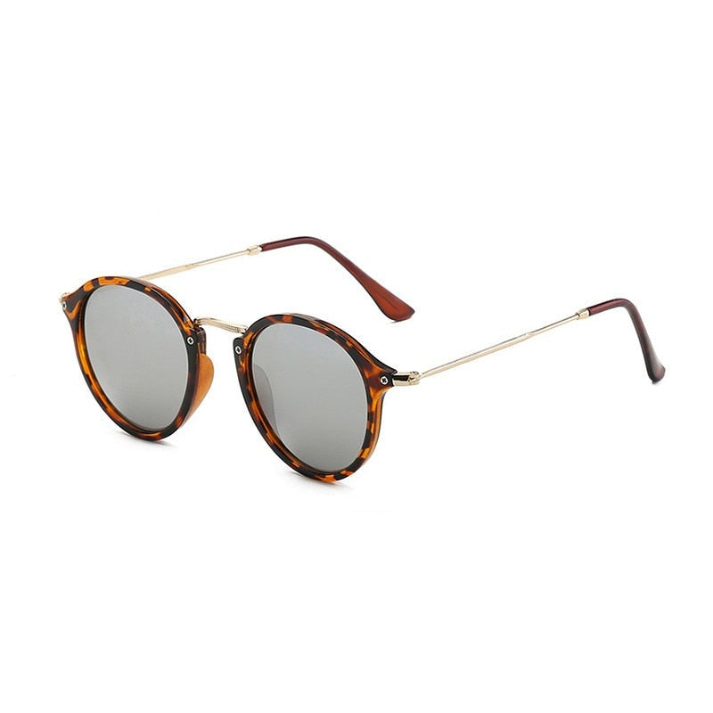 Óculos de Sol Redondo - Retro Petry™ - UV400 (FRETE GRÁTIS) 0 Oak Vintage Tartaruga/ Prata 