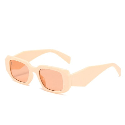 Óculos de Sol Retangular - Jade™ - UV400 (FRETE GRÁTIS) 0 Oak Vintage Bege/ Champanhe 