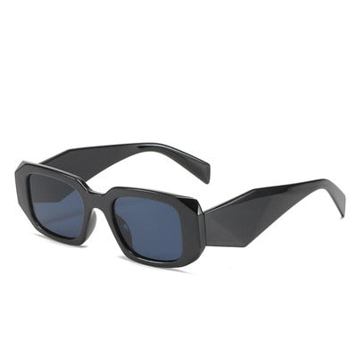Óculos de Sol Retangular - Jade™ - UV400 (FRETE GRÁTIS) 0 Oak Vintage Preto/ Cinza 