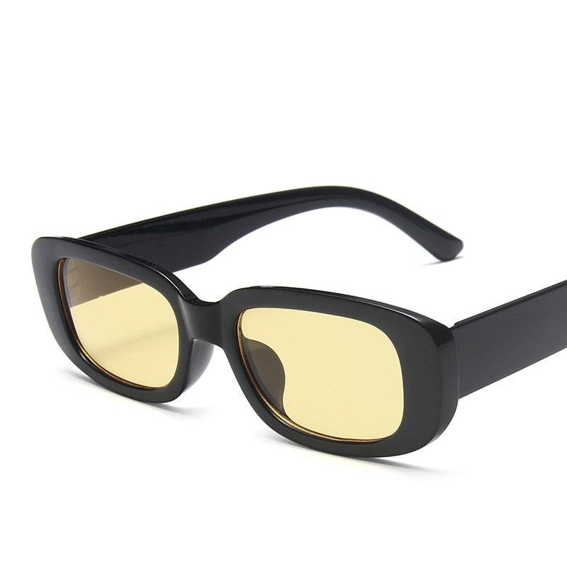 Óculos de Sol - Retrô Clássico Premium™ - UV400 (FRETE GRÁTIS) 0 Oak Vintage Preto/ Amarelo 
