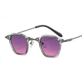 Óculos de Sol - Retrô Prime™ - UV400 (FRETE GRÁTIS) 0 Oak Vintage Cinza/ Roxo + Cinza 
