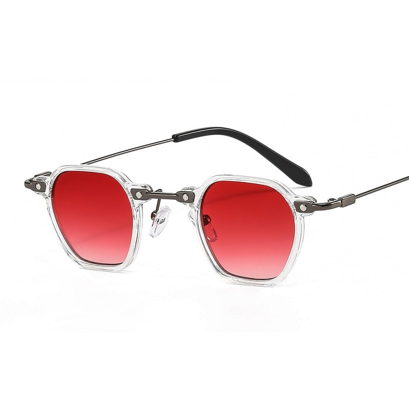 Óculos de Sol - Retrô Prime™ - UV400 (FRETE GRÁTIS) 0 Oak Vintage Transparente/ Vermelho 