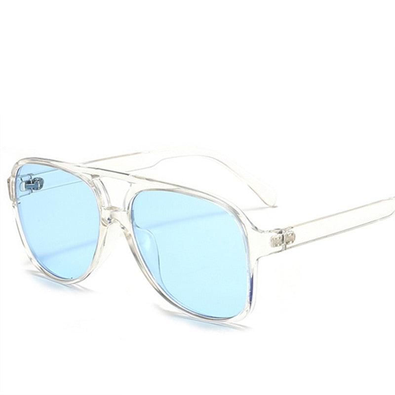 Óculos de Sol - Singapura™ - UV400 (FRETE GRÁTIS) 0 Oak Vintage Azul/ Transparente 