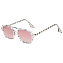 Óculos de Sol - Veneza™ - UV400 (FRETE GRÁTIS) C015 Oak Vintage Transparente/ Rosa 