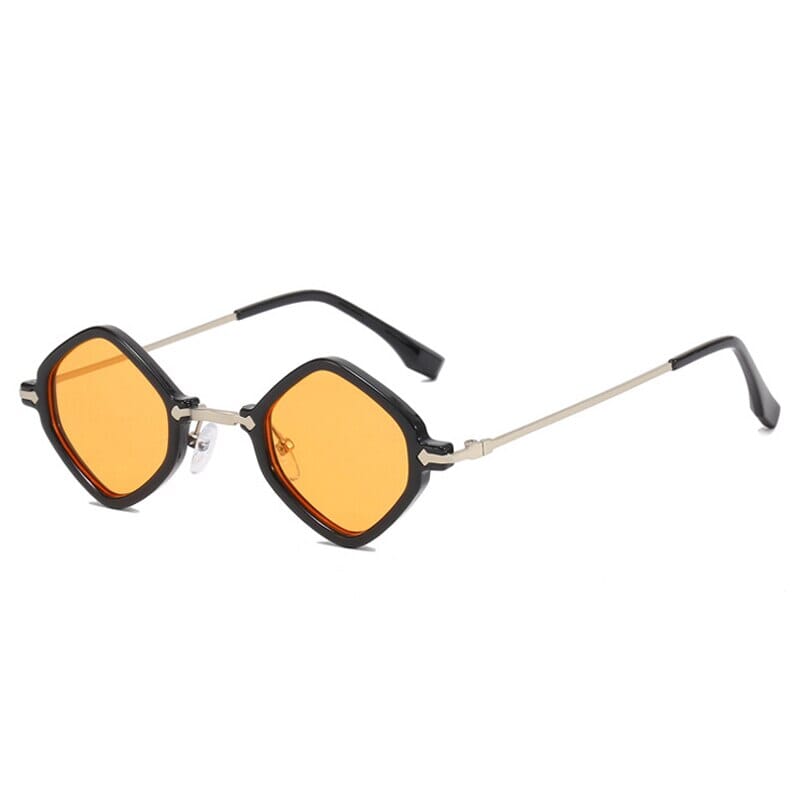 Óculos de Sol - Vintage Aveline™ - UV400 (FRETE GRÁTIS) 0 Oak Vintage Preto/Laranja 