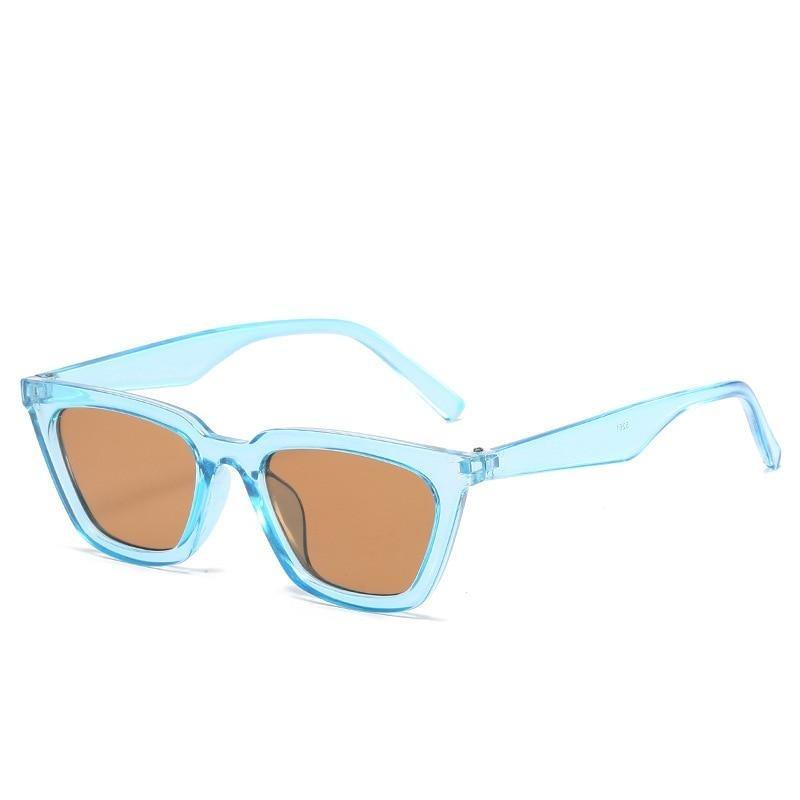 Óculos de sol - Vintage Cat Eye Premium™ - UV400 (FRETE GRÁTIS) OC10 Oak Vintage Azul 