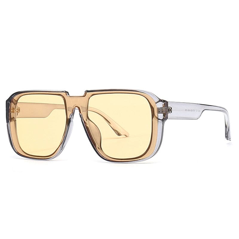 Óculos de Sol - Vintage Kastro™ - UV400 (FRETE GRÁTIS) 0 Oak Vintage Cinza/Amarelo 