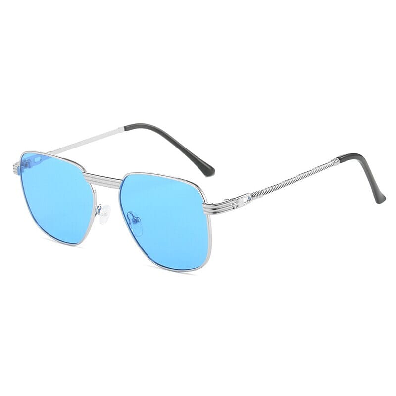 Óculos de Sol - Vintage Lily™ - UV400 (FRETE GRÁTIS) 0 Oak Vintage Prateado/Azul 