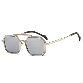 Óculos de Sol - Vintage Octógono ™ - UV400 (FRETE GRÁTIS) 0 Oak Vintage Prata Espelhado 