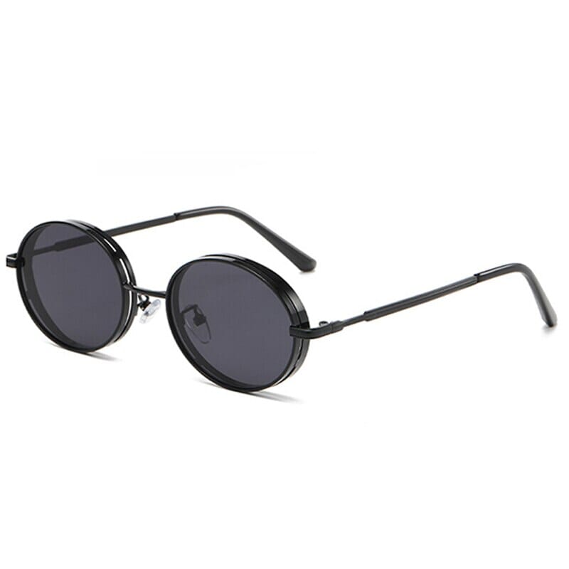 Óculos de Sol - Vintage Punk™ - UV400 (FRETE GRÁTIS) 0 Oak Vintage Preto/Cinza 