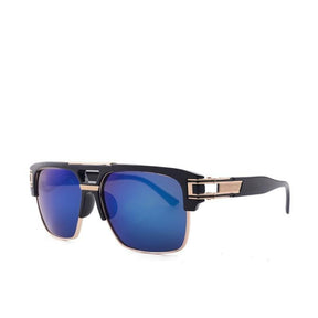 Óculos de Sol - Vintage Square Premium™ - UV400 (FRETE GRÁTIS) 0 Oak Vintage Preto/ Azul 