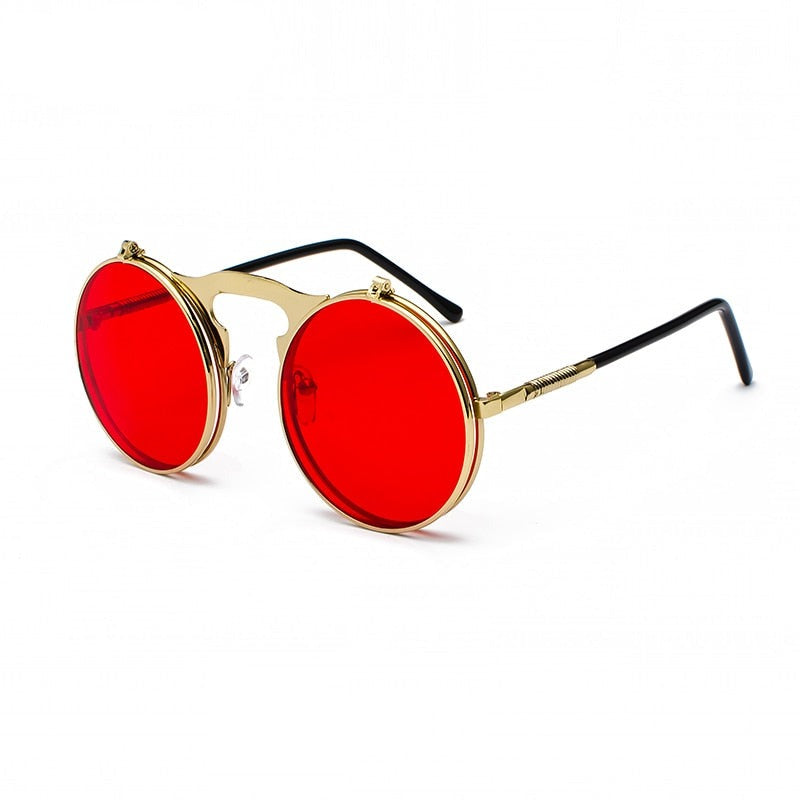 Óculos de Sol Vintage - Woodstock™ - UV400 (FRETE GRÁTIS) 0 Oak Vintage Dourado/ Vermelho 