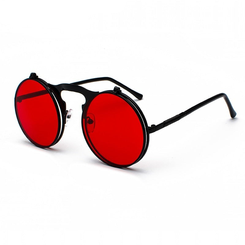 Óculos de Sol Vintage - Woodstock™ - UV400 (FRETE GRÁTIS) 0 Oak Vintage Preto/ Vermelho 