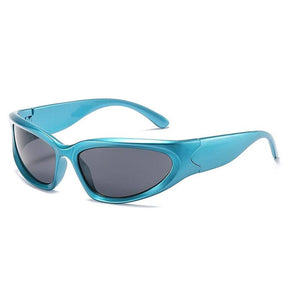 Óculos de Sol - Young™ - UV400 (FRETE GRÁTIS) 0 Oak Vintage Azul/ Cinza 