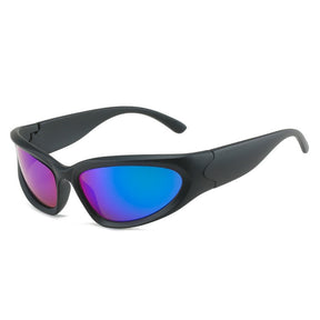 Óculos de Sol - Young™ - UV400 (FRETE GRÁTIS) 0 Oak Vintage Preto/ Verde Espelhado 