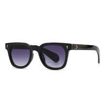Retro Square Men Rivets Sunglasses Shades UV400 Fashion Women Green Sun Glasses 0 Oak Vintage Black Deep Purple 
