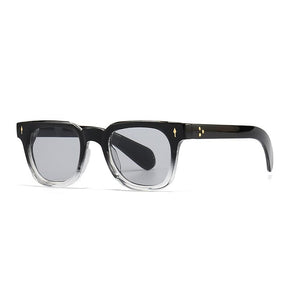 Retro Square Men Rivets Sunglasses Shades UV400 Fashion Women Green Sun Glasses 0 Oak Vintage Black Transparent 