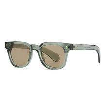 Retro Square Men Rivets Sunglasses Shades UV400 Fashion Women Green Sun Glasses 0 Oak Vintage Gray Green 