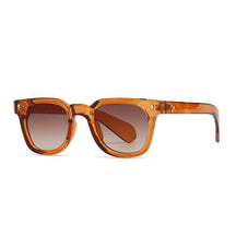 Retro Square Men Rivets Sunglasses Shades UV400 Fashion Women Green Sun Glasses 0 Oak Vintage Orange Brown 
