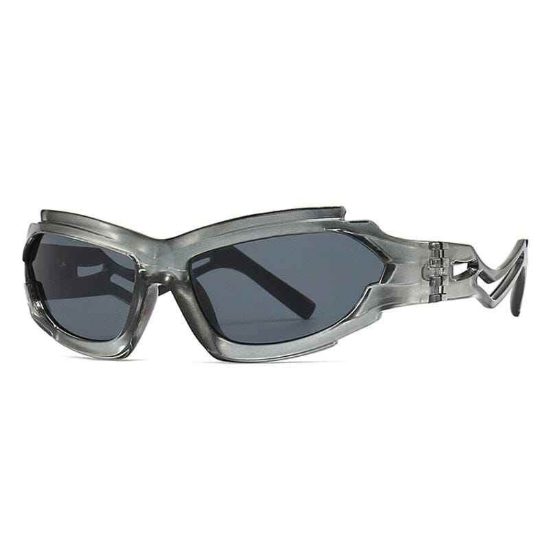 SHAUNA Vintage Irregular Cat Eye Women Luxury Sunglasses Fashion Brand Designer Unique Hollow Legs Men Shades UV400 Sun Glasses 0 Oak Vintage Grey grey As the picture 